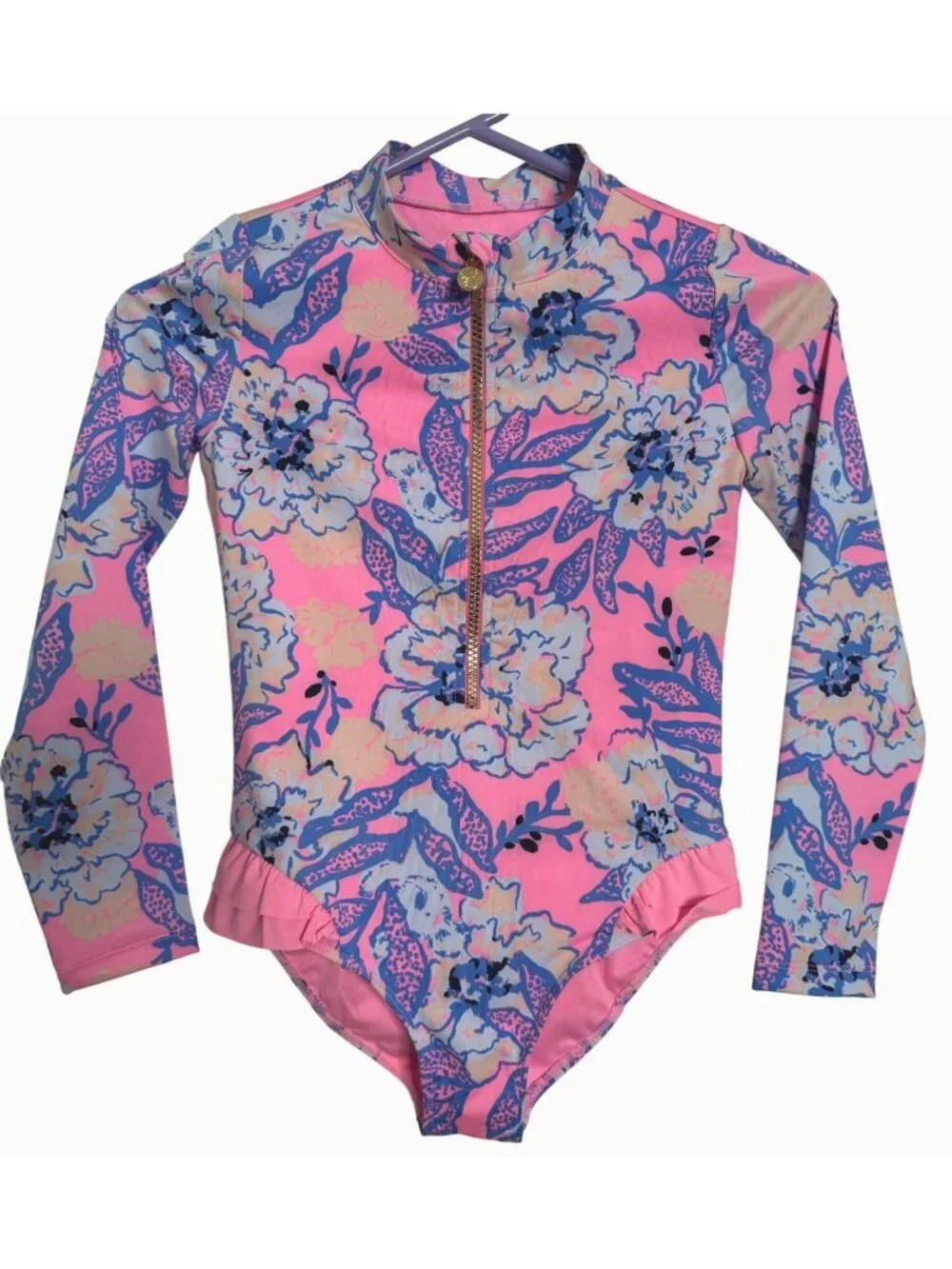 Lilly Pulitzer Youth Size 10 Denning Rashguard 50+ Totally Koalafied NWT $98 Gir